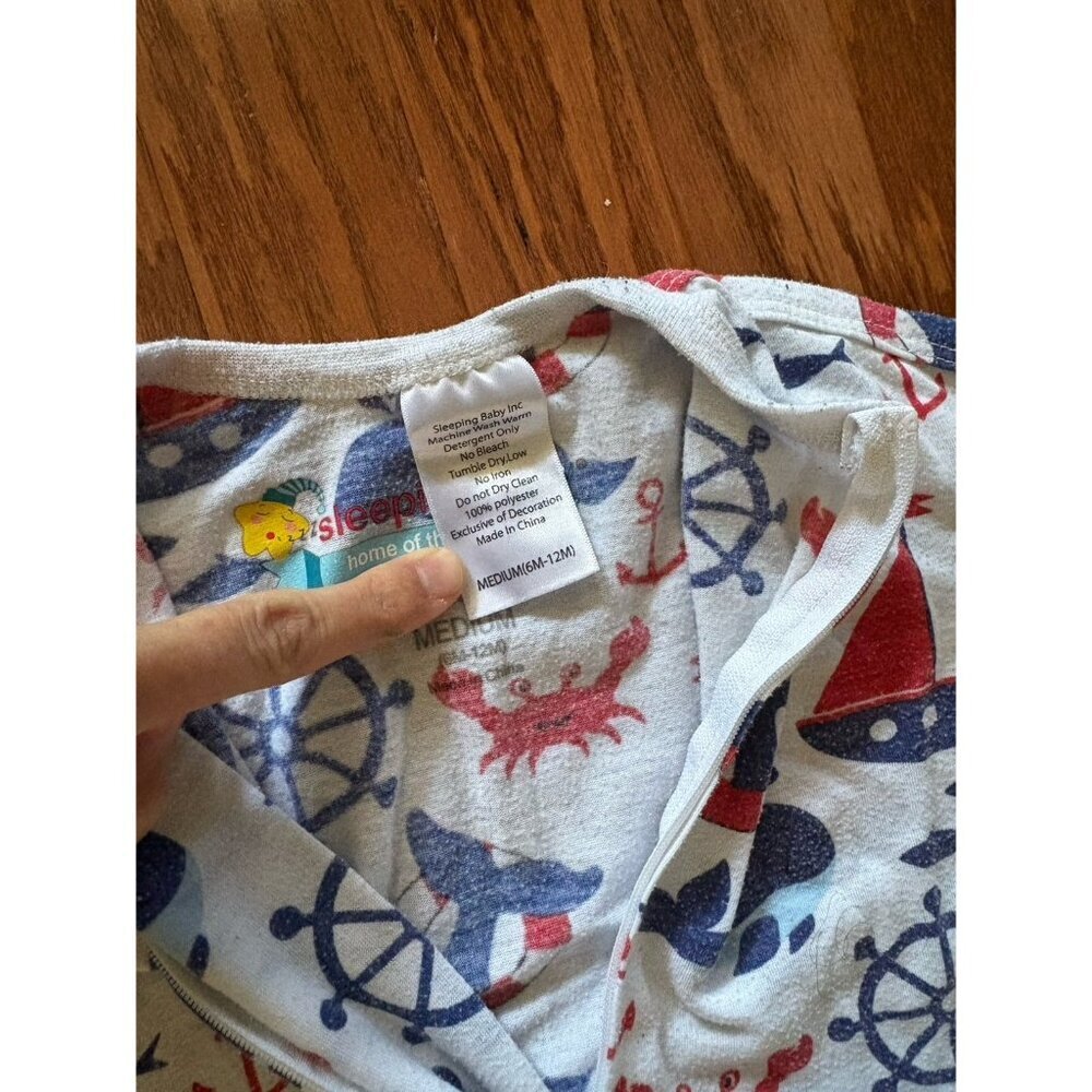 Zipadee Zip Swaddle Nautical Print Medium - Picture 4 of 4